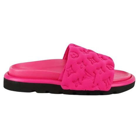 louis vuitton slides pink|Louis Vuitton slides on sale.